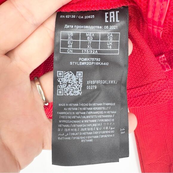 NWT Guess Y2K Coquette Scarlet Red Corset Bustier Mesh Zipper Top Puff Sleeve XL - Picture 11 of 13